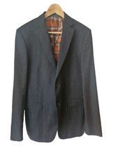 Giacca tuta Moschino blu navy lana spilla righe - 38 petto uomo prezzo consigliato £ 2650