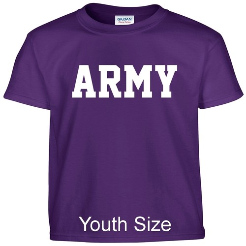 US ARMY Kids Boys Girls T Shirt Child Children YOUTH FIT Tee T Shirt - Picture 14 of 25