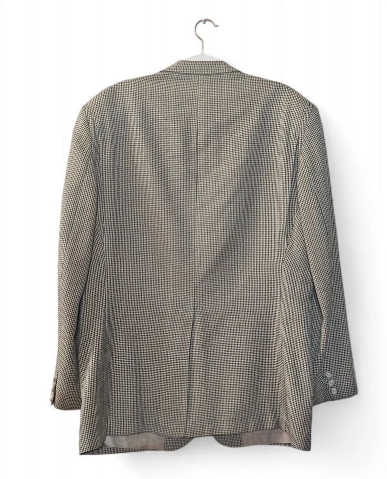 Vintage Orvis men's beige & brown check pattern sport jacket size approx 44L - Image 3 of 4
