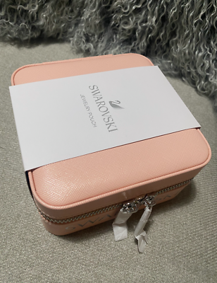 SWAROVSKI 小物入れ NEW Swarovski Pink Jewelry Box Travel Pouch 5