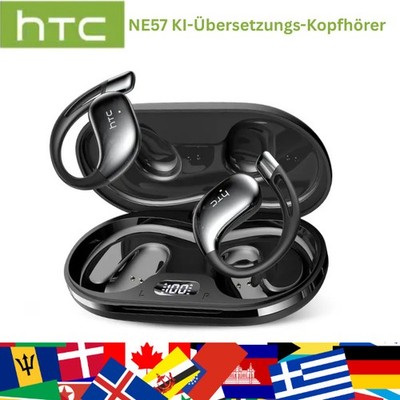 HTC Bluetooth KI Übersetzungskopfhörer AI Headset mit 134 Sprachen Android + iOS