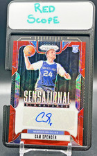 💥RED SCOPE AUTO RC PRIZM💥 Cam Spencer 2024-25 Prizm Choice Autograph Rookie SP