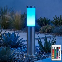Led AußEn Stand Leuchte Steh Lampe Rgb Fernbedienung Garten Beleuchtung Dimmbar
