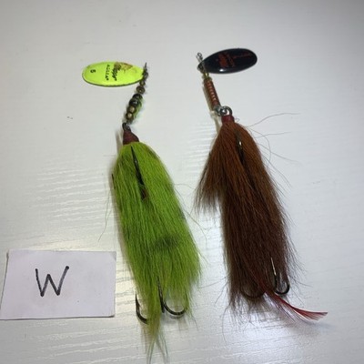LOT OF 2 Mepps Musky Killer Bucktails *DOUBLE TREBLE HOOKS*