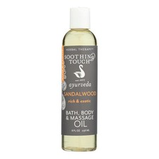 Soothing Touch Bath and Body Oil Sandalwood with 8 oz