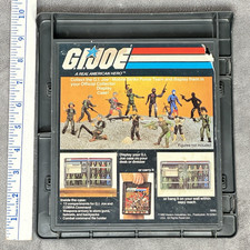 Hasbro 1982 G.I. Joe Collector Display Case  BACKSIDE ONLY  For Parts   Read