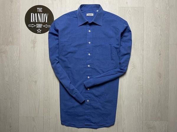 Men Balmain Shirt Navy Cotton 40 /L / 48 #5N65