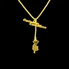 Disney Couture 2006 Alice in Wonderland Y Necklace Curious and Curiouser NWT