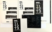 Korg T1 T2 t3 Music Workstation Manual Bedieningsanleitung Reference Guide 80s