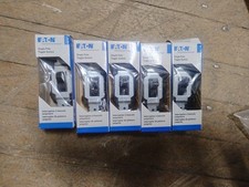 Lot Of 5 Eaton CSB120B-BX-LW Single Pole Commercial Toggle Switch   Brown.New