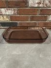 Vintage Pyrex #233-R Cranberry Glass Baking Pan Casserole Dish 13”x 9”x 2” 3QT