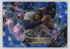 2016 Topps Box Set Chrome Sapphire Edition /250 Paulo Orlando #438 0j53