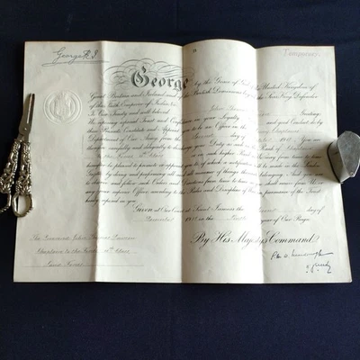 KING GEORGE V 1918 Reverend Clergy Army Chaplains Certificate - Image 1 of 4