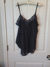Seductive Wear by Cinema Etoile Women's Black Stretchy Lace "Nighty" Size Large