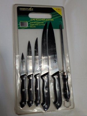 NEW - 7 Piece Generation German Style Knife Set With Cutting Board - Free Ship