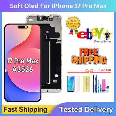 Premium Soft OLED Display für iPhone 17 Pro Max Bildschirm Ersatz UK Ware