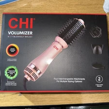 CHI Volumizer 4-in-1 Blowout Brush, Hair Dryer for Smooth, Silky & Shiny Hair