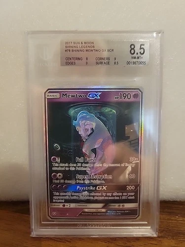 2017 Pokemon Shining Legends Mewtwo #78/73 BGS 8.5