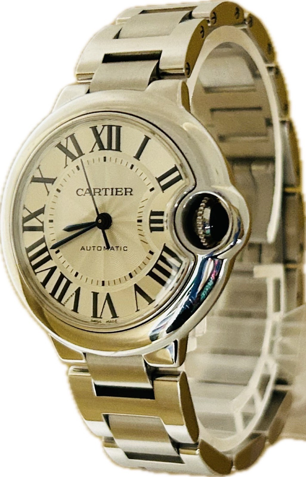 CARTIER Ballon Bleu De Cartier W6920071 3489 Auto Womens Watch Excellent A7091