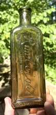 NICE TOPAZ COLORED BIG RAWLEIGH'S MEDICINE BOTTLE 8" TALL 1910'S ERA CLEAN L@@K