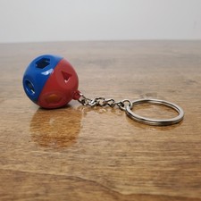Tupperware Mini Shape-O Ball Keychain New Blue Red Shape Sorter Toy