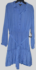 Simply Vera Vera Wang women's Tiered Satin shirtdress
