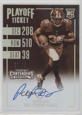 2016 Contenders Rookie RPS Championship Ticket Sepia 27/99 Paul Perkins Auto fm0