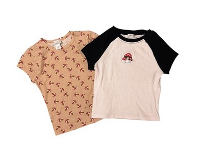 Rue 21 Mushroom Shirt Bundle Women's Lot of 2