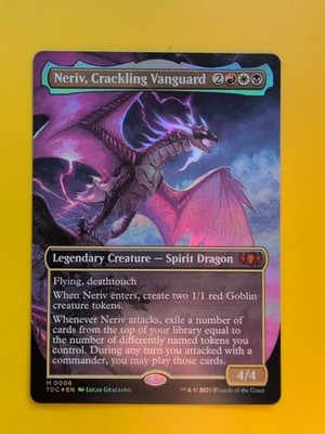 Neriv, Cracking Vanguard Mythic Spirit Dragon FOIL TDC Magic the Gathering Karte