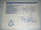 1986 Tomahawk Helicopter Blueprints Instructions Vintage G.I. GI Joe 3.75 ARAH