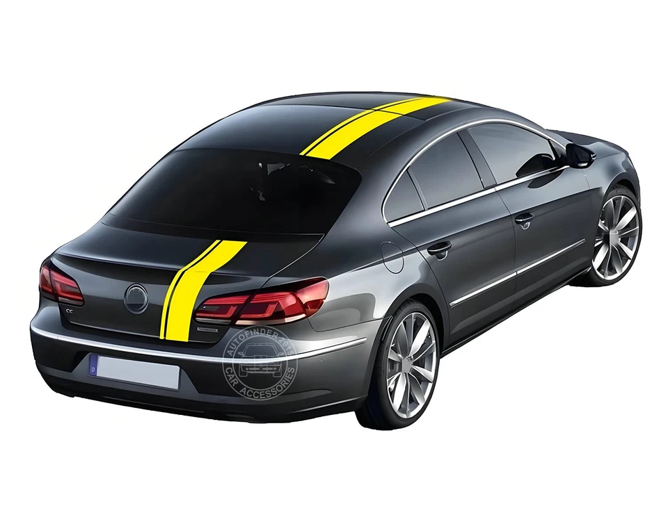 Calcomanía adhesiva gráfica rayas techo capó trasero carreras para Volkswagen Passat CC Foto 2 de 4