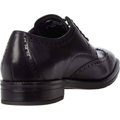 Oxford uomo Cole Haan Modern Essentials a coda di rondine nuovo con etichette, nero - taglia 7,5 - Foto 4 di 6