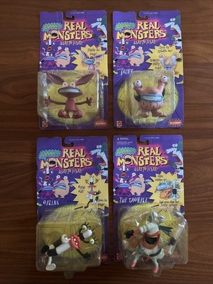 AAAHH Real Monsters Ikis Oblina Krumm The Gromble 1995 Lot Of 4 Action Figures
