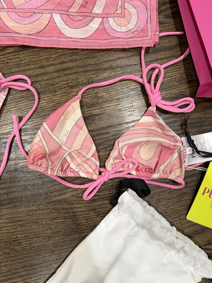 Bikini PUCCI XS 3 Piezas Incluidas Rosa Foto 2 de 4