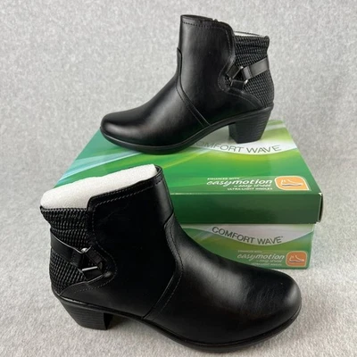 Botines Easy Street Talla 8.5 Para Mujer Imitación Cuero Dawnta Confort Plantillas* - Imagen 1 de 4