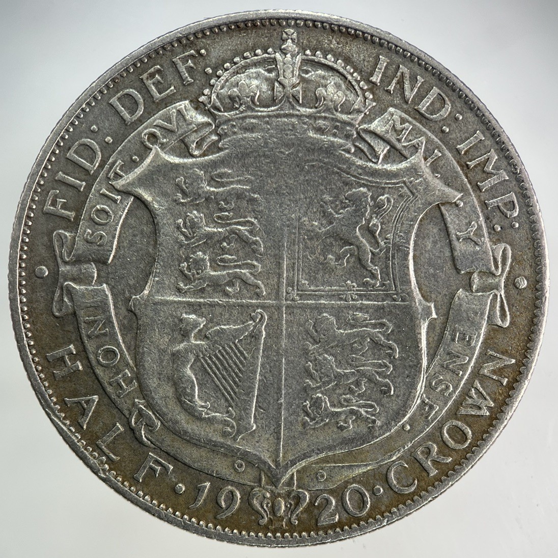 1920 George V Silver Half-Crown Coin | Fine Collectible Condition