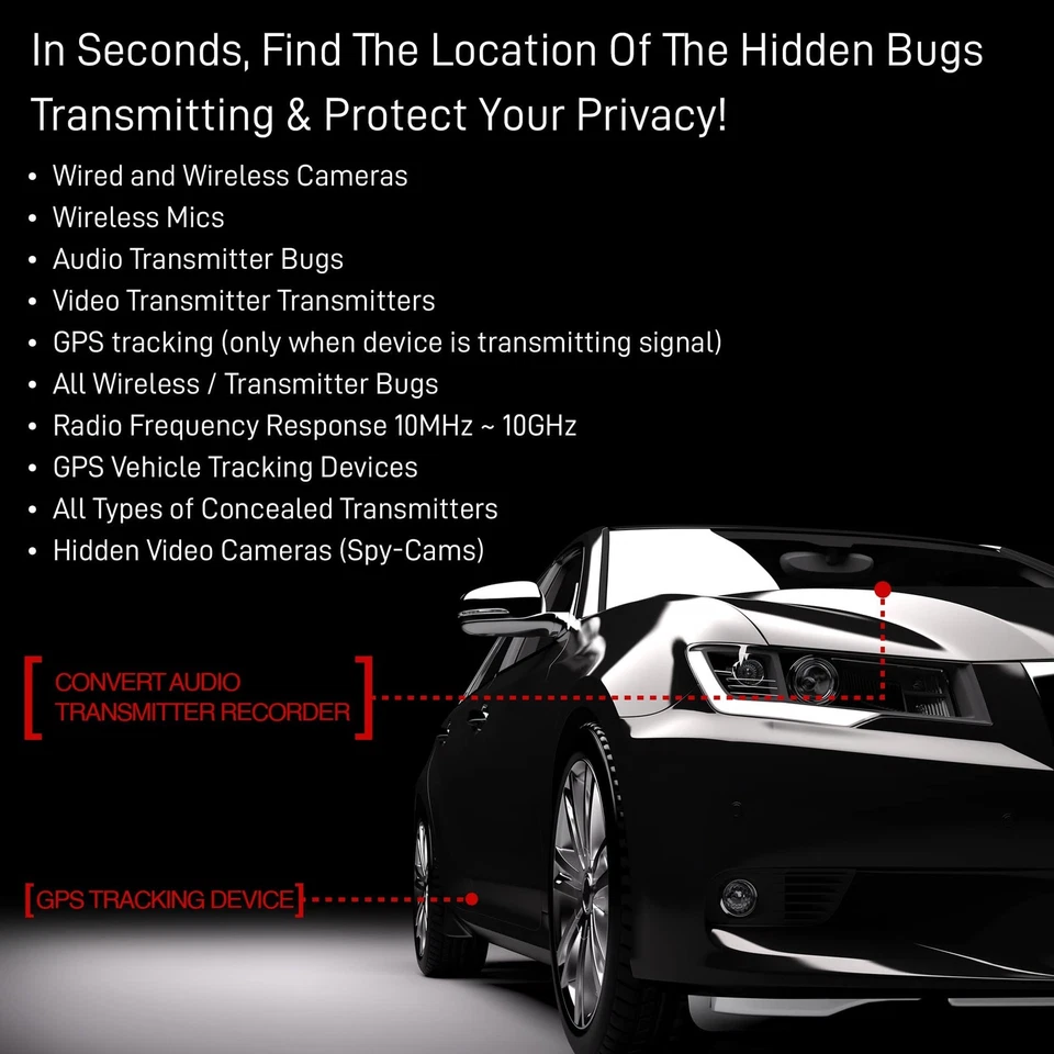 Spy-Hawk Security Pro-10G Bug Detector - Find GPS Tracker & Wireless Camera - Image 2 of 4