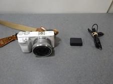 Sony Alpha a6000 24.3 MP Digital Camera White w/ 16-50mm Lens - TESTED WORKING