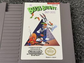 Bugs Bunny Crazy Castle NES Nintendo Cartridge Collector Owned Plastic Protector