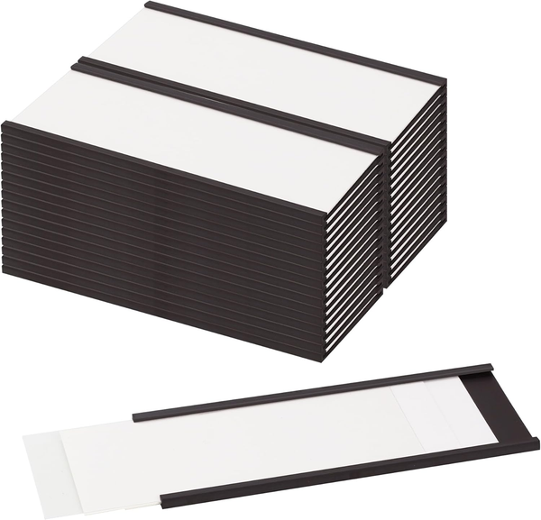 Magnetische Etikettenhalter FüR Organisation BüRo Schule 30X100Mm 26 StüCk-image