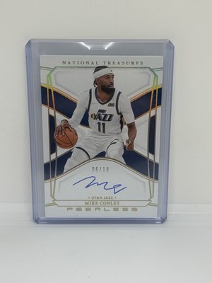 2021-22 Panini National Treasures - #PSI-MCO Mike Conley Peerless Gold /10 Auto