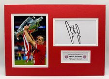 Signed FRANK RIBERY Bayern Munich A4 Mounted Display - PROOF/COA