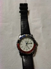 Men's Esquire ESQ (Movado) Pepsi SS Chronograph Sport Watch Water Resistant 