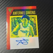Panini 2019-20 Chronicles Flux Auto Anfernee Simons Red #FA-AFS Trail Blazers