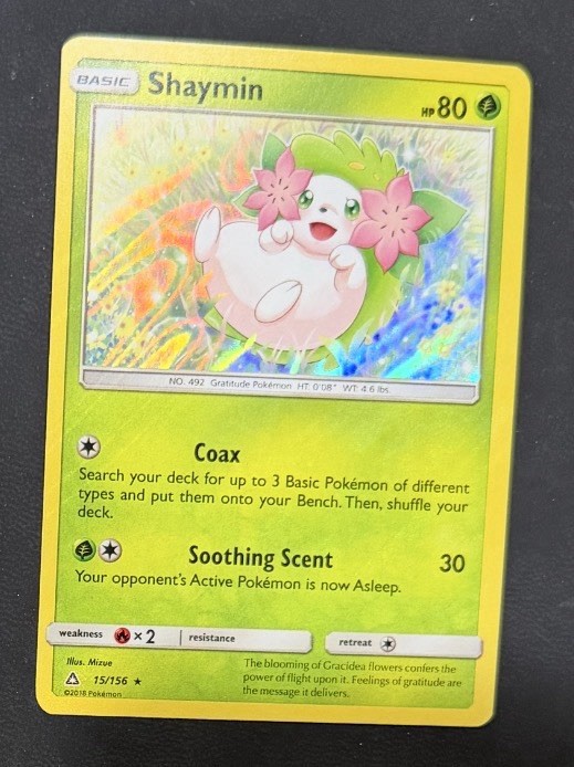 Pokemon TCG Shaymin 15/156 Holo Ulta Prism 2018 Card NM
