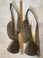 Vintage Leather Hooded Wood Stirrups 