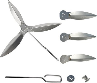 2 Set 22-1/2 Zoll One-Touch Reinigungssystem Kit für Weber Kugelgrill 57 cm 