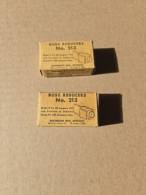 Bussmann Copper 100 to 30 AMPS 250 Volt Buss Reducers No. 213