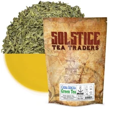 Sencha Loose Leaf Green Tea 16oz, Japanese Style Green Sencha Tea