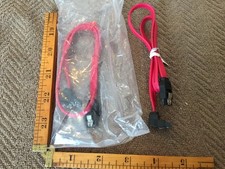  2x SATA 3.0 Cable Serial ATA SSD Hard Drive w/ Straight  90 Deg Latch Lock